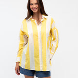 Sofia Shirt yellow white
