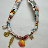 Multi scarf necklace