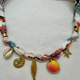 Multi scarf necklace