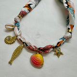 Multi scarf necklace