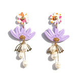 confetti daisy blossom earrings