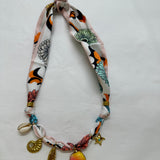 Multi scarf necklace