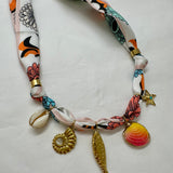 Multi scarf necklace