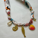 Multi scarf necklace