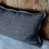 Luca Linen Long Lumbar - Midnight