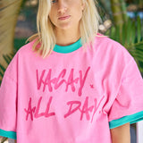 Vacay all day oversized tee
