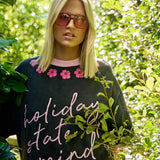 Holiday state of mind oversized tee