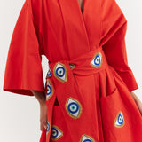 Nirvana Robe Dress Tangerine Evil Eye