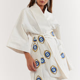 Nirvana Robe Dress White Evil Eye