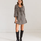 Black Gingham Dress