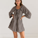 Black Gingham Dress