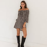Black Gingham Dress
