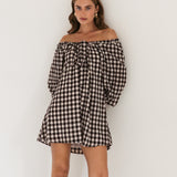 Black Gingham Dress