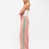 Pink stripe pants