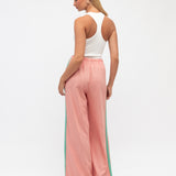 Pink stripe pants