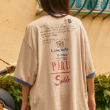 The Paris Love Notes Tee - Cream