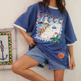The Greece Love Notes Tee - Blue