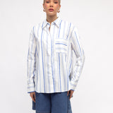 white blue top