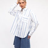 white blue top