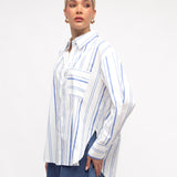 white blue top