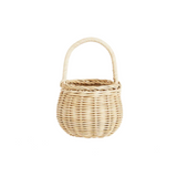 straw - rattan berry basket