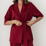 Wine Blouse