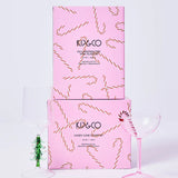 Candy Cane Coupe Glass - 2P Set