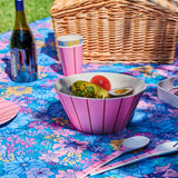Iced Vovo Stripe Salad Bowl