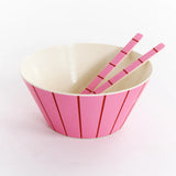 Iced Vovo Stripe Salad Servers Set