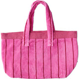 Iced Vovo Stripe Terry Oversized Beach Bag