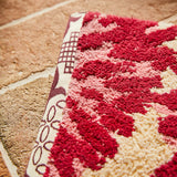 Isabella Bath Mat - Crimson