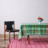 Jewel Of The Nile Tartan Linen Tablecloth - Round