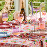 Lilac Colour Block Tumbler Glass - 2P Set