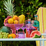 Lilac Colour Block Tumbler Glass - 2P Set