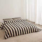 Quilt Cover - Organic Cotton - Vanilla Bean Stripes