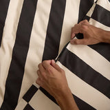 Quilt Cover - Organic Cotton - Vanilla Bean Stripes