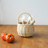 straw - rattan berry basket