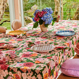Rose Garden Linen Tablecloth - Round