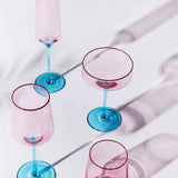 Rose With A Twist Champagne Glass - 2P Set