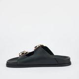 San Jose Footbed - Black/Gold
