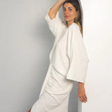 Zyra V Neck Dress - White